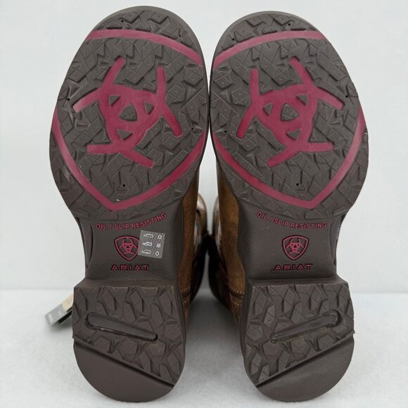 NWOB Ariat Women's Copper Kettle Leather Western Boots US 7B Oil/Slip Resistant - Picture 9 of 13